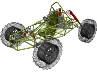 Chassis Kart Cross 3D Model