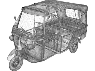 Piaggio Ape Calessino 3D Model