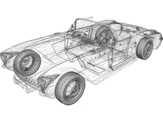Chevrolet Corvette C1 (1957) 3D Model