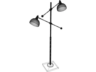 Lite Source Lamp 3D Model