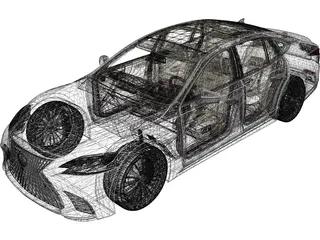 Lexus LS 500 (2018) 3D Model