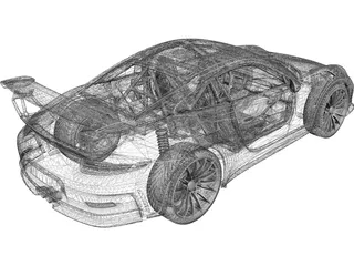 Porsche 911 GT3 RS (2016) 3D Model