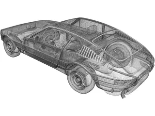 Volkswagen SP2 (1975) 3D Model