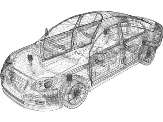 Toyota Avensis (2006) 3D Model