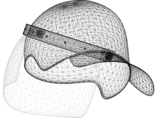 Anti-Riot Police Helmet 3D Model