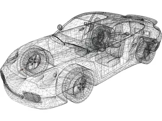 Porsche 911 Turbo (2001) 3D Model