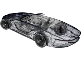 Mercedes-Maybach Vision 6 Cabriolet (2018) 3D Model