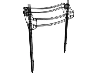 Power Line 3D Model