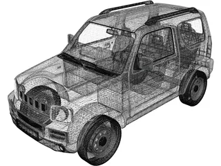 Suzuki Jimny (2012) 3D Model