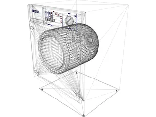 Bosch WVT12840EU Washing Machine with Dryer 3D Model