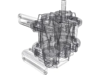 Roots Blower 3D Model