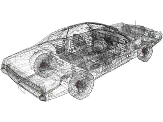 Mercury Cougar Eliminator (1970) 3D Model