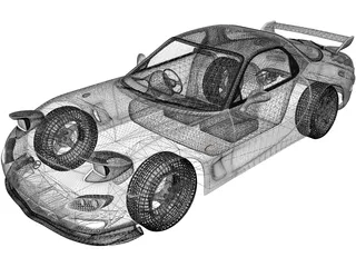 Mazda RX7 (1999) 3D Model