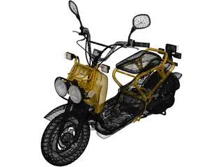 Honda NPS50 Zoomer Ruckus (2005) 3D Model