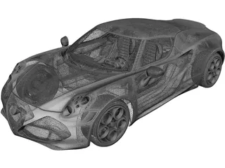 Alfa Romeo 4C Launch Edition 3D Model