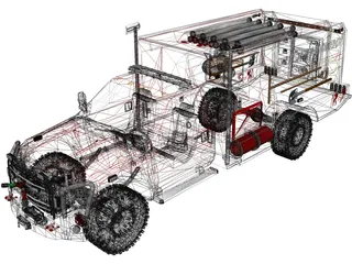 Ford F-350 Offroad Pumper (2015) 3D Model