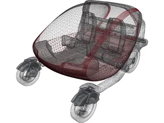 MIT POD Car 3D Model