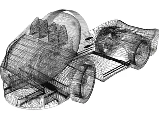 Futuristic Truck 3D Model