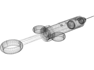 Hypodermic Styringe 3D Model