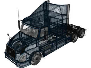 Volvo VNL 630 Sleeper (2015) 3D Model