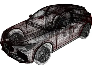 Alfa Romeo Stelvio TI (2020) 3D Model