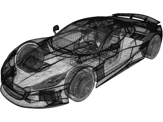 Rimac Nevera (2021) 3D Model