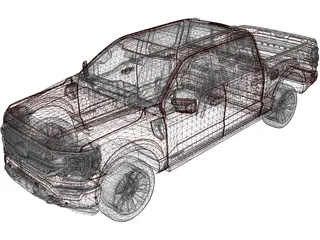 Ford F-150 Limited (2021) 3D Model