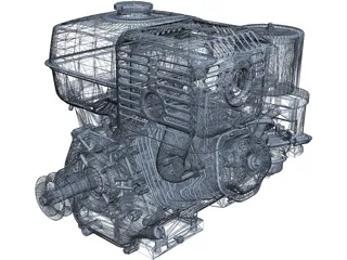 Honda GX-390 Engine 3D Model