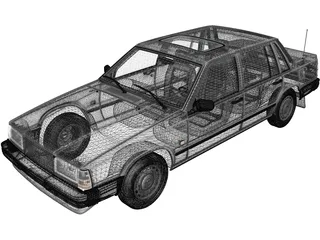 Volvo 740 GL (1985) 3D Model