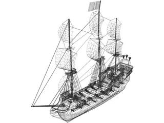 Black Pearl 3D Model