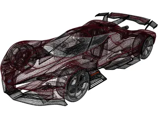 Alfa Romeo 8C-R Tazio (2020) 3D Model