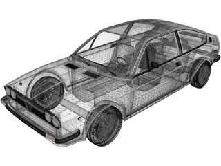 Alfa Romeo Sprint (1976) 3D Model