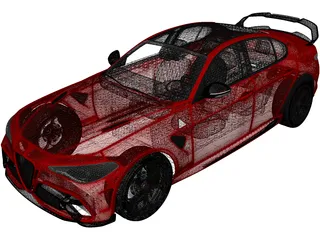 Alfa Romeo Giulia GTA (2021) 3D Model