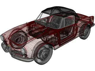 Alfa Romeo Giulietta Spider (1955) 3D Model