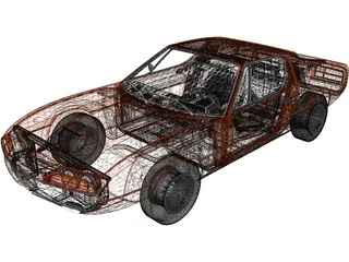 Alfa Romeo Montreal (1970) 3D Model