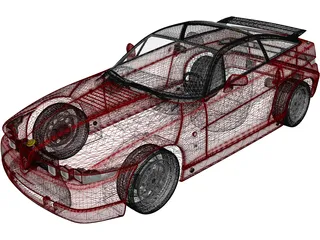 Alfa Romeo SZ (1989) 3D Model