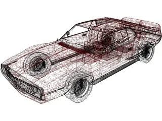 AMC Javelin AMX SST (1973) 3D Model