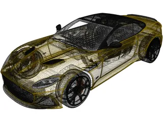 Aston Martin DBS Superleggera Volante (2020) 3D Model