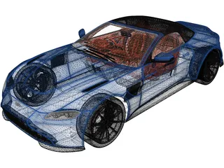 Aston Martin Vantage Roadster (2021) 3D Model