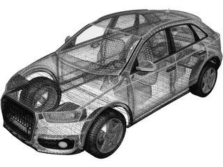 Audi Q3 (2011) 3D Model