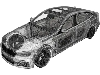 BMW 6-Series Gran Turismo M Sport (2017) 3D Model