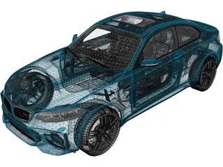 BMW M2 Coupe [F87] (2015) 3D Model