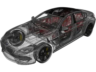 BMW M6 Gran Coupe [F06] (2013) 3D Model