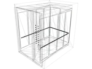 Elevator Cab 3D Model