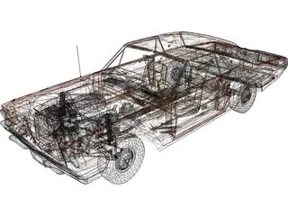 Ford Thunderbird (1964) 3D Model