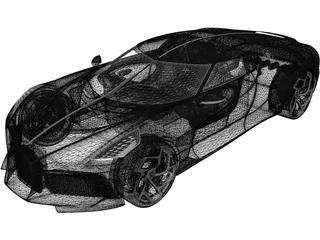 Bugatti La Voiture Noire (2019) 3D Model
