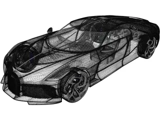 Bugatti La Voiture Noire (2019) 3D Model