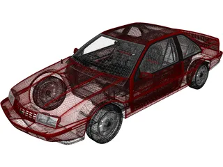 Chevrolet Beretta GT (1988) 3D Model