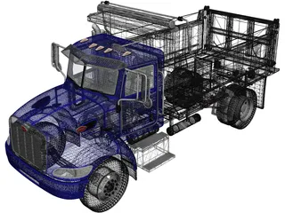 Peterbilt 340 Dump Truck (2009) 3D Model