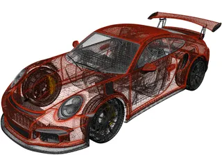 Porsche 911 GT3 RS (2016) 3D Model